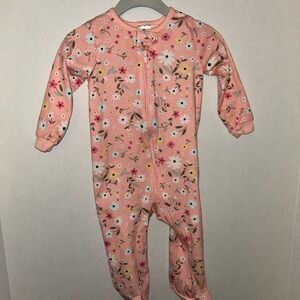 Gerber Pink Floral Kids Footie